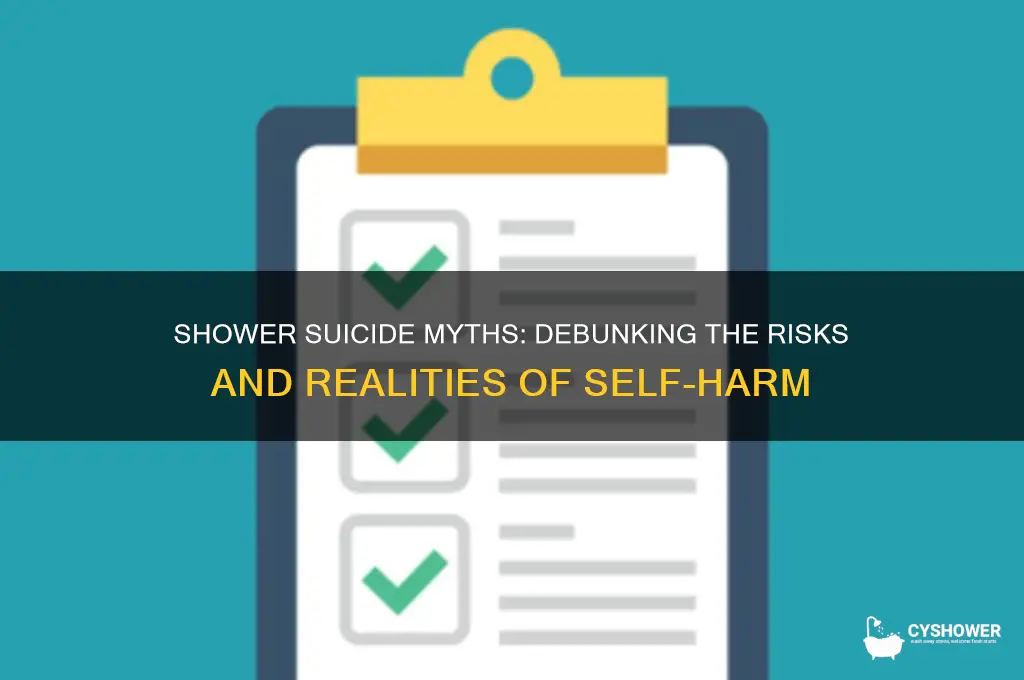 can you commit suicide in the shower