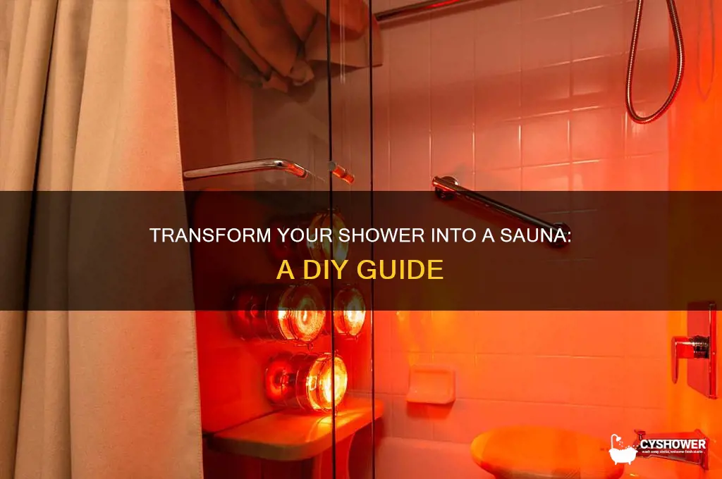 can you convert a shower to a sauna