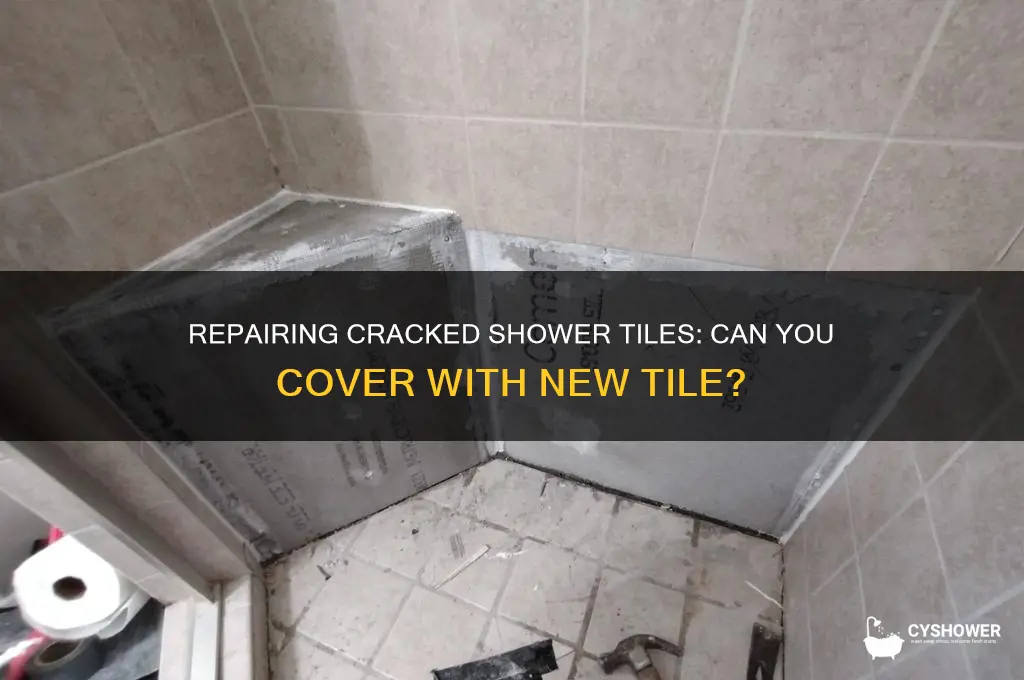 can you cover cracked shower tile with a new tile