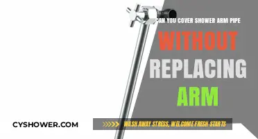 How to Conceal Shower Arm Pipes Without Replacing the Arm