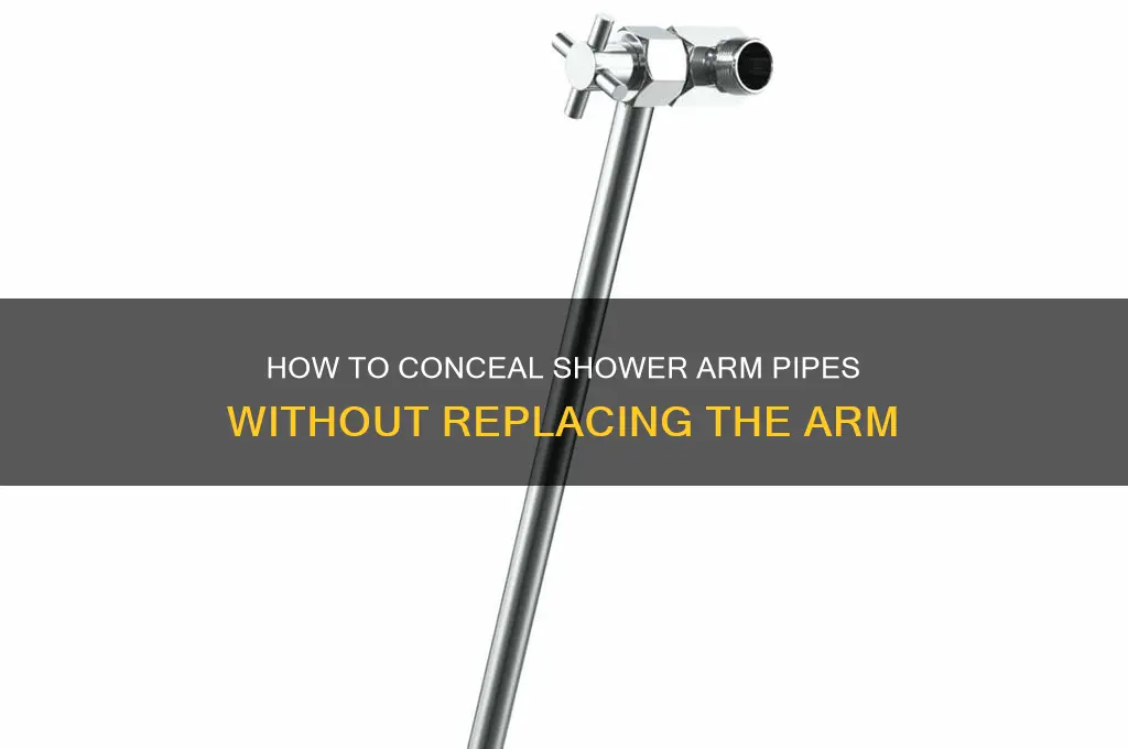 can you cover shower arm pipe without replacing arm