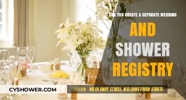 Separate Wedding and Shower Registries: A Smart Idea or Redundant?