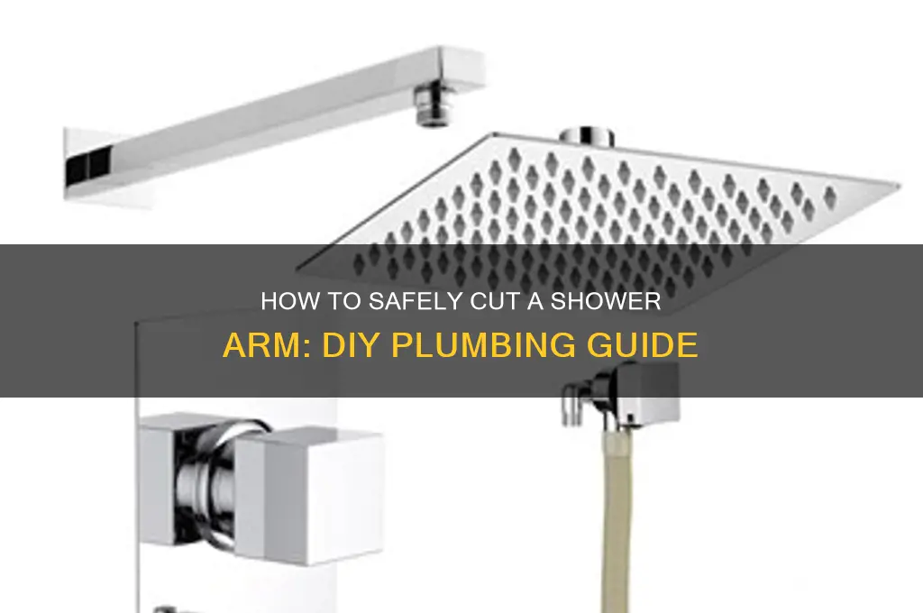 can you cut a shower arm