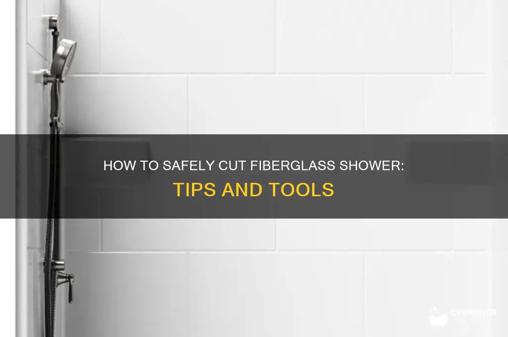 can you cut fiberglass shower