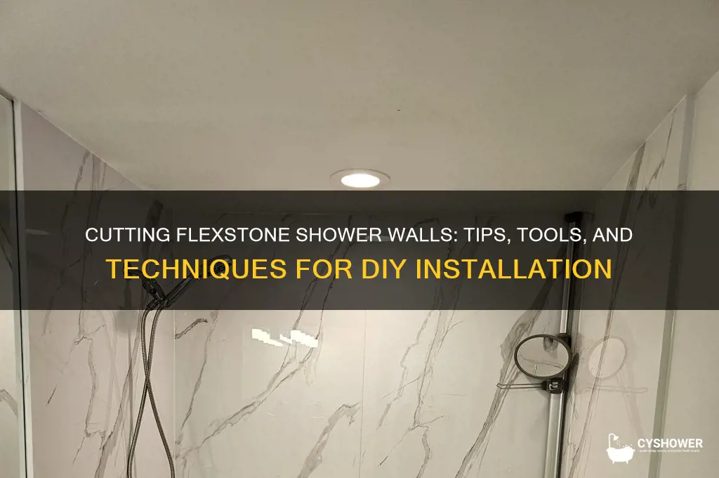 can you cut flexstone shower walls