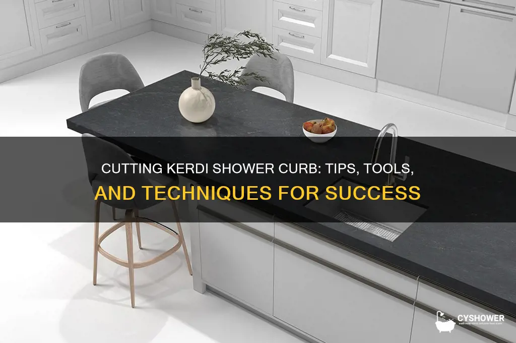 can you cut kerdi shower curb