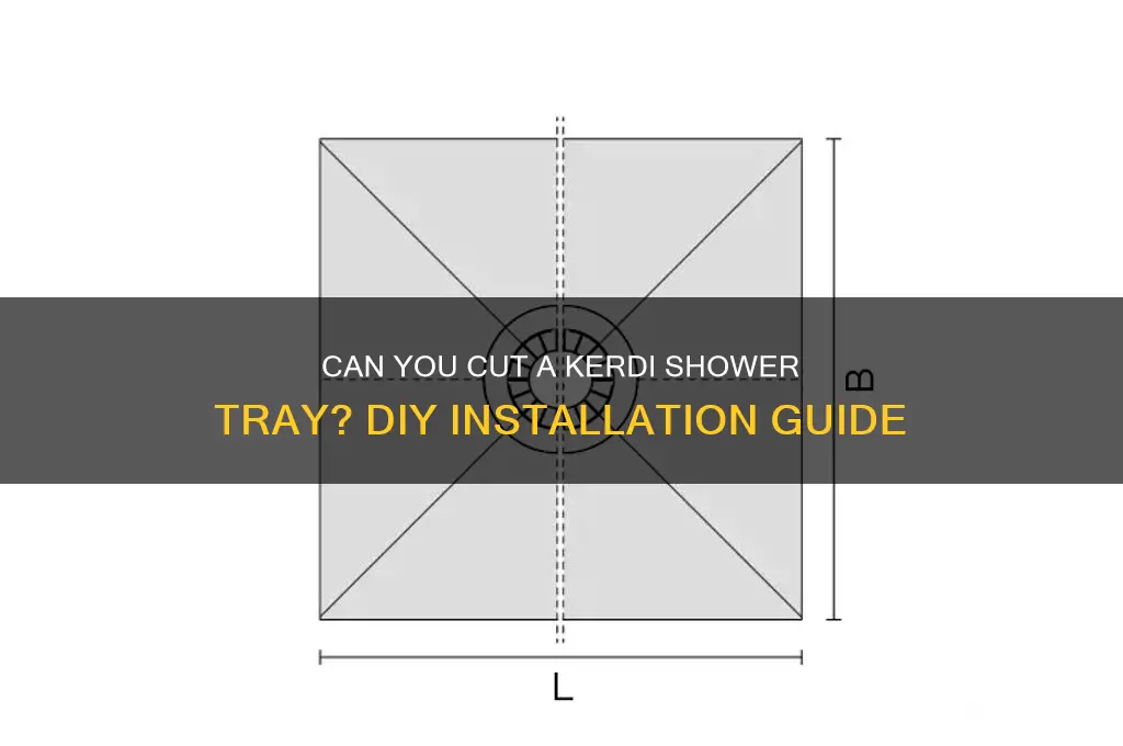 can you cut kerdi shower tray