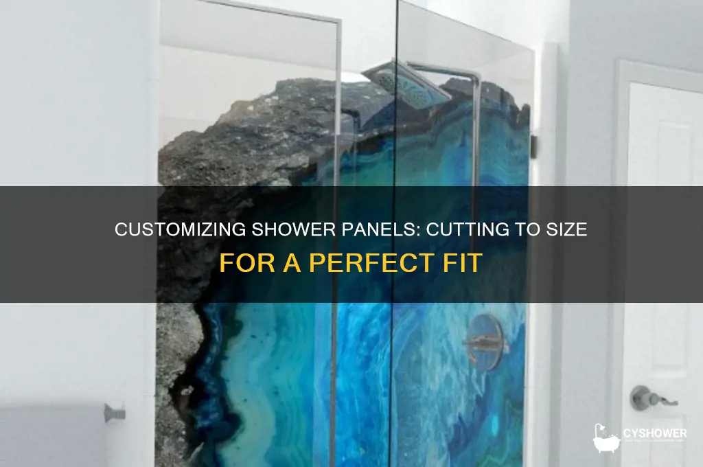 can you cut shower panels to size