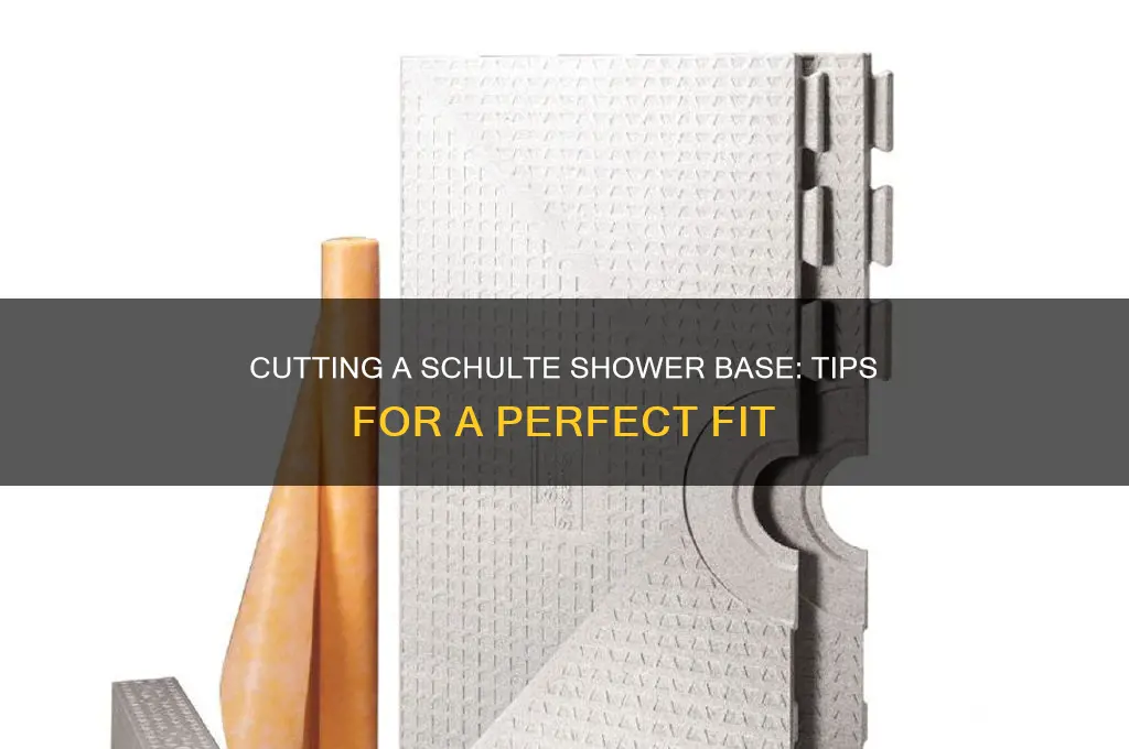 can you cut to fit a schulter shower base