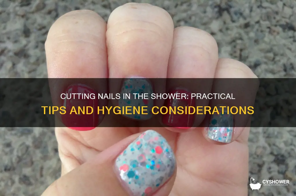 can you cut your nails in the shower
