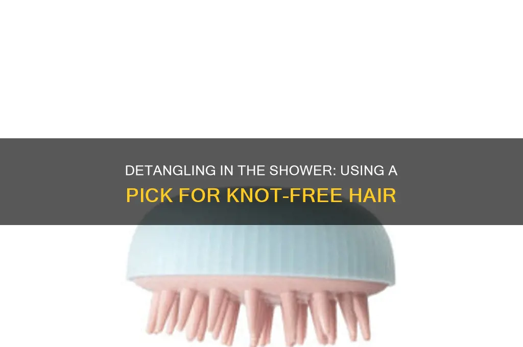 can you detangle in the shower with a pick