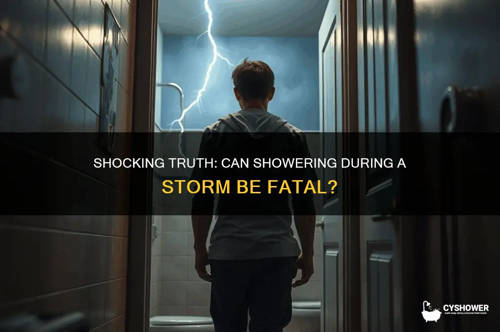 can you die from lightning in the shower