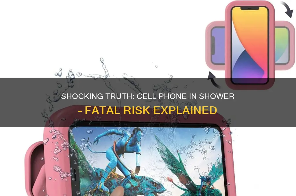 can you die if cell phone falls in shower