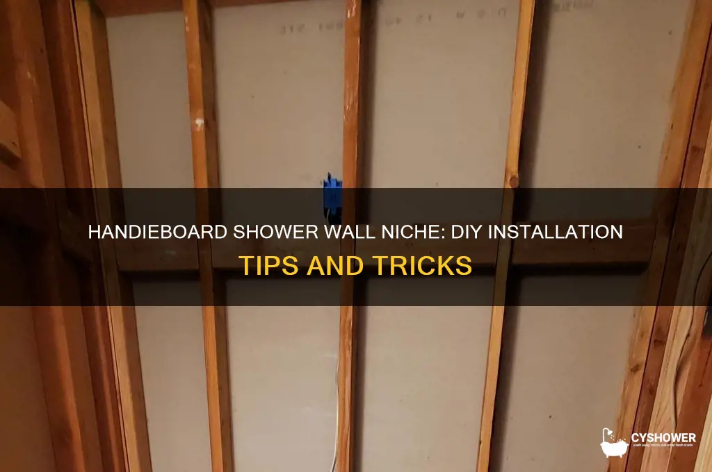 can you do a nache in shower wall with handieboard