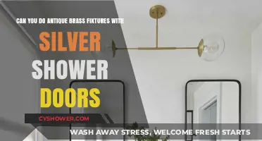 Mixing Metals: Antique Brass Fixtures with Silver Shower Doors