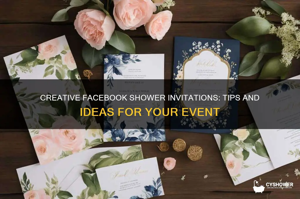 can you do facebbok shower invitation