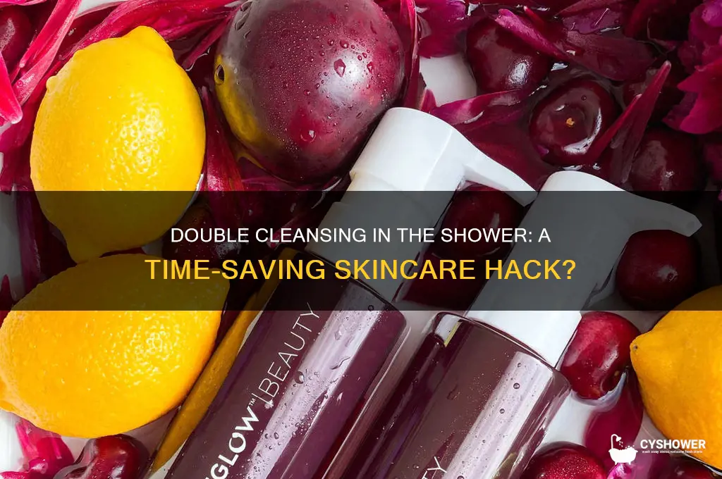 can you double cleanse in the shower