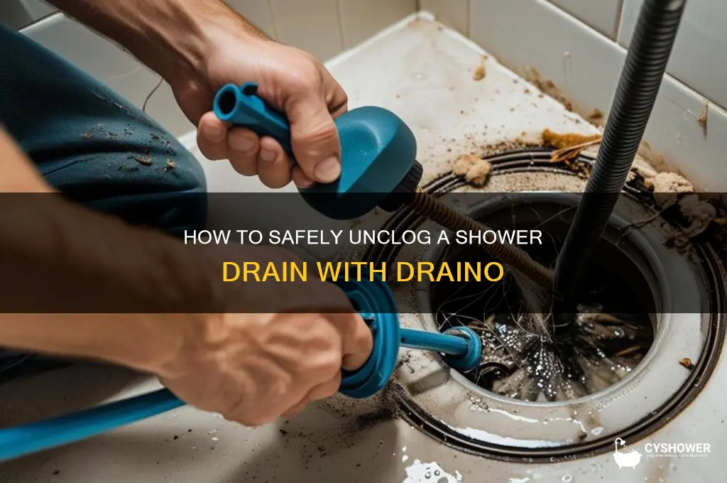 can you draino a shower drain