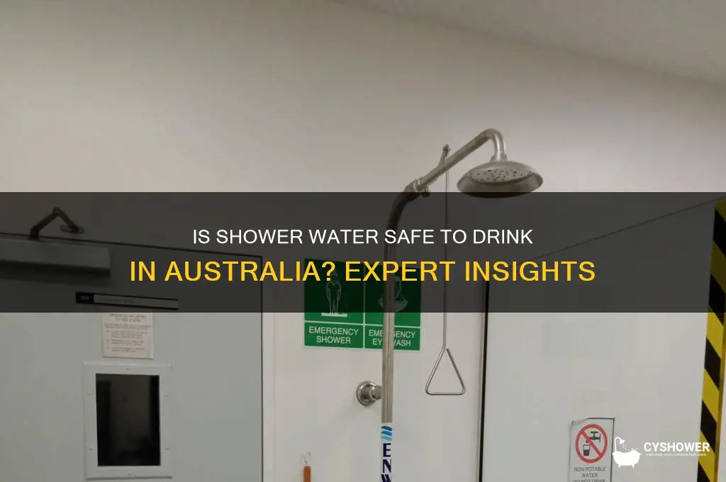 can you drink shower water australia