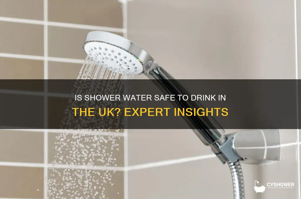 can you drink shower water uk