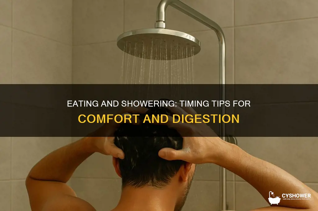 can you eat and then shower