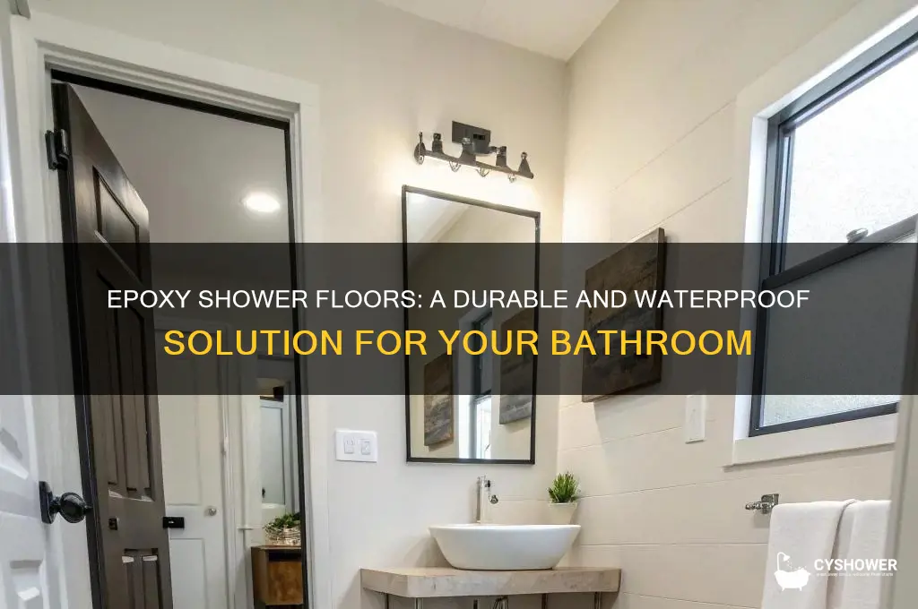 can you epoxy a shower floor