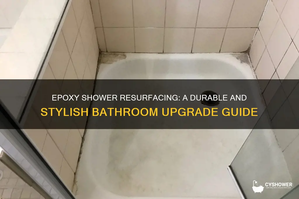 can you epoxy a shower
