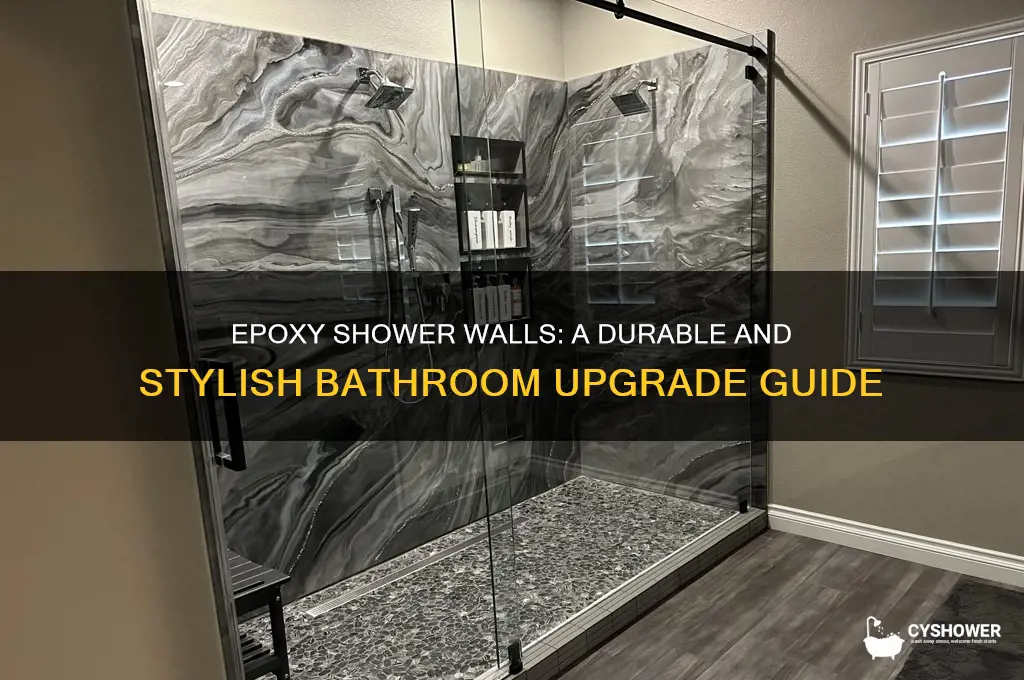 can you epoxy shower walls