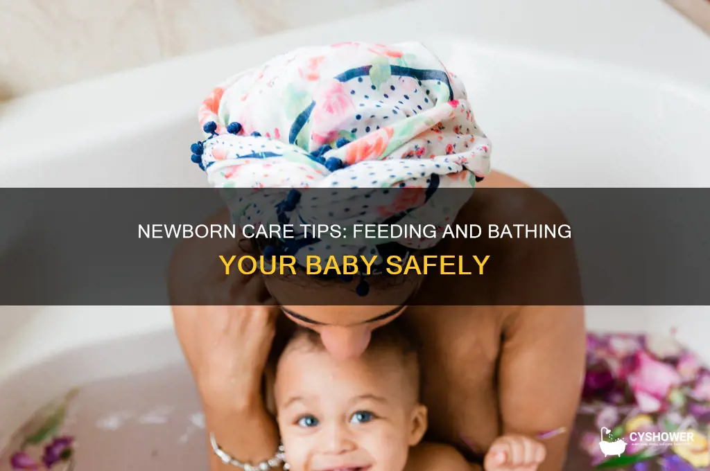 can you feed and then shower a new born