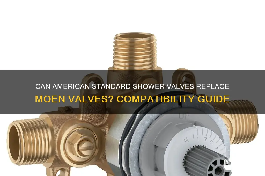 can you fit american standard shower valve on moen