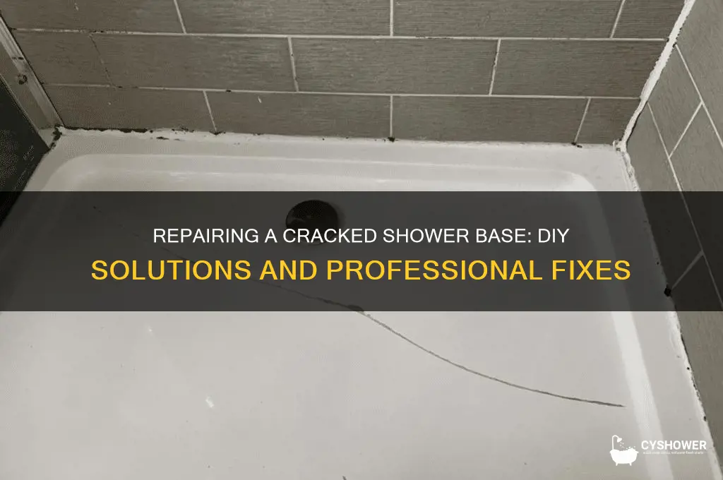 can you fix a cracked shower base