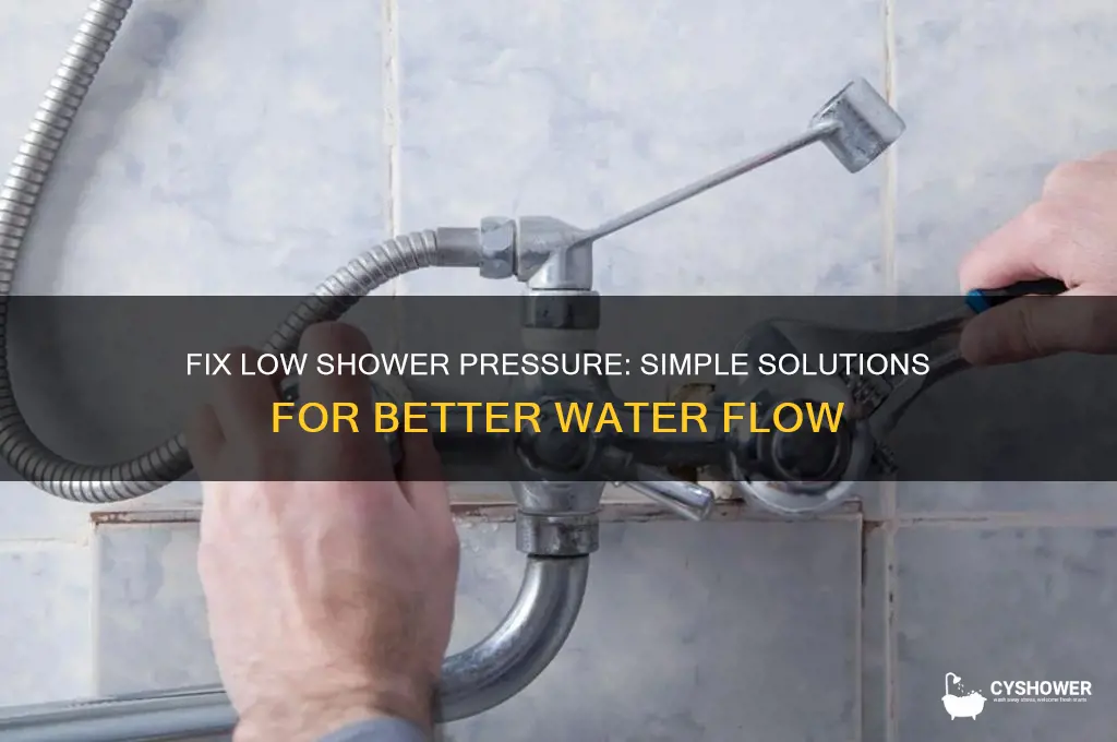 can you fix low water pressure in shower