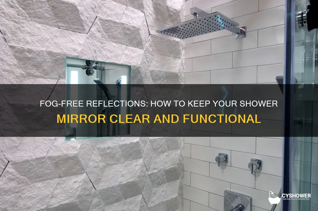 can you fog proof shower mirror