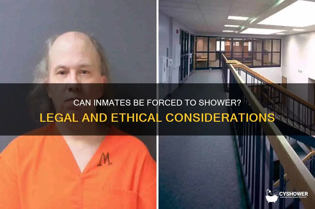 can you force an inmate to shower