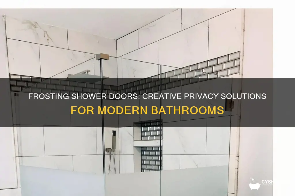 can you frost a shower door