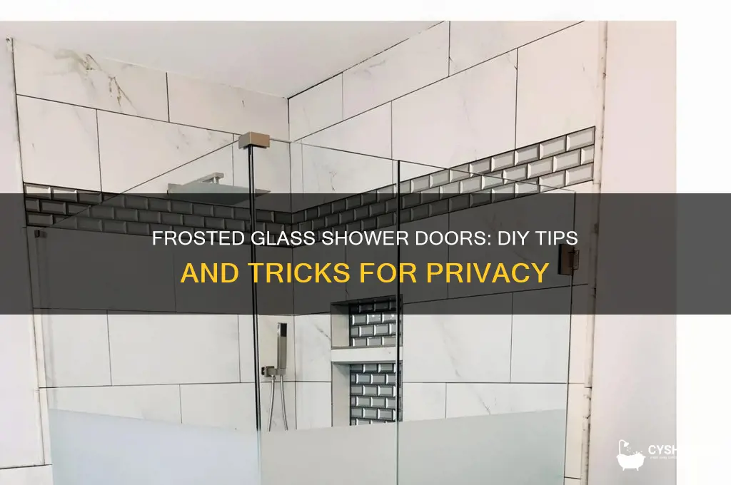 can you frost glass shower doors