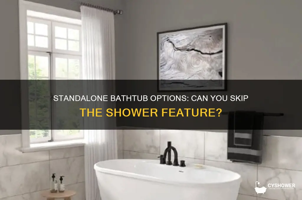 can you get a bathtub without the shower