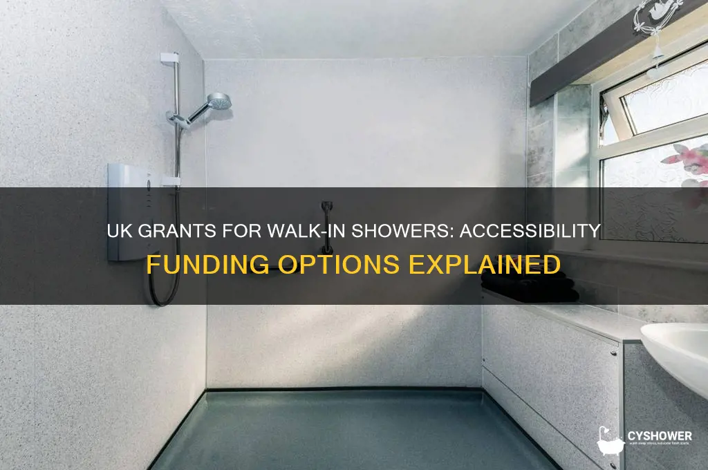 can you get a grant for a walk-in shower uk
