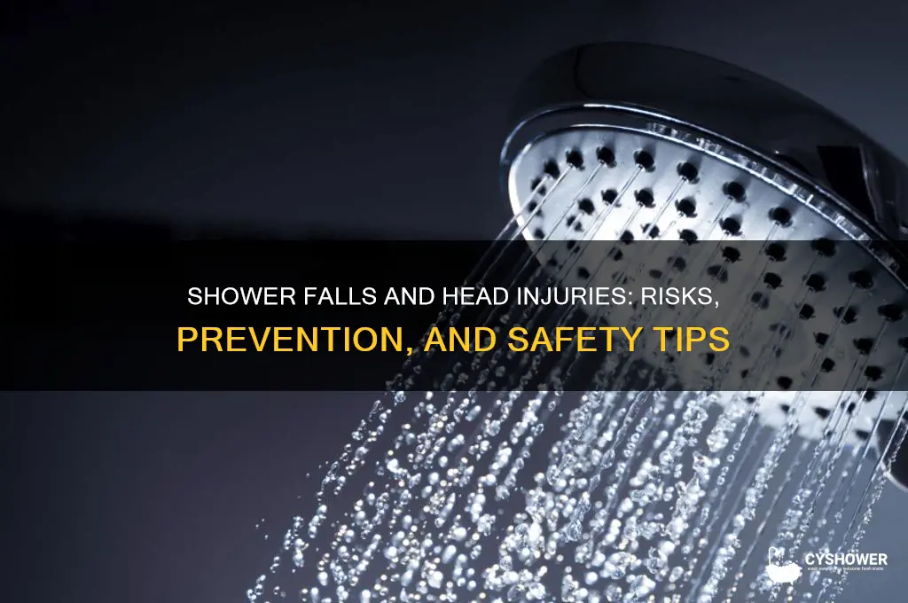 can you get a head injury falling in the shower