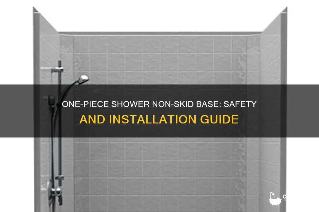 can you get a one piece shower non-skid base
