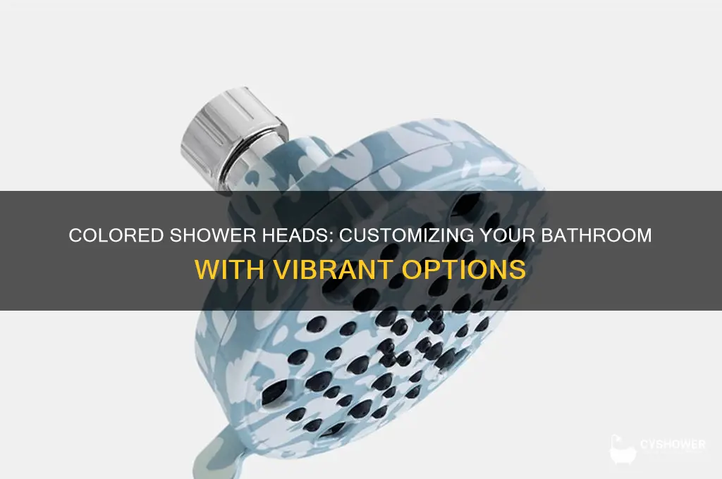 can you get a shower head colored