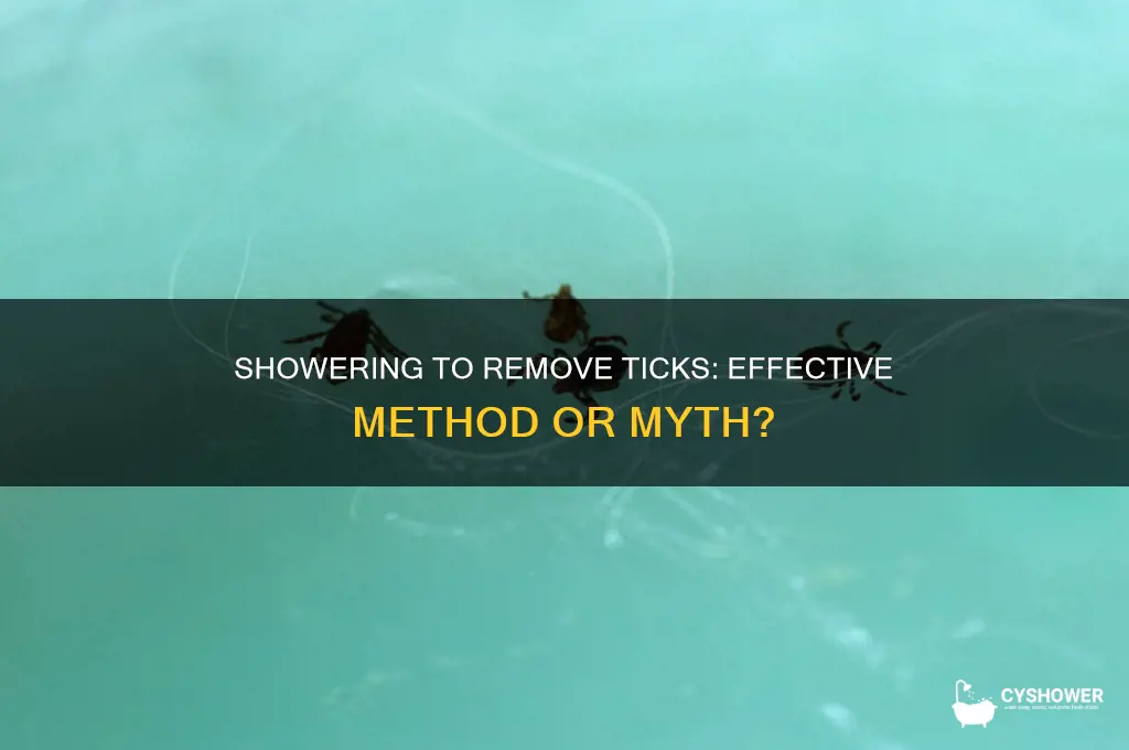 can you get a tic off from shower