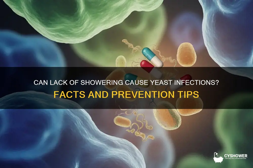 can you get a yeast infection from no shower