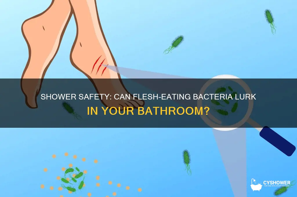 can you get flesh eating bacteria from a shower