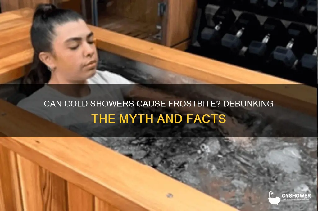 can you get frostbite from cold shower