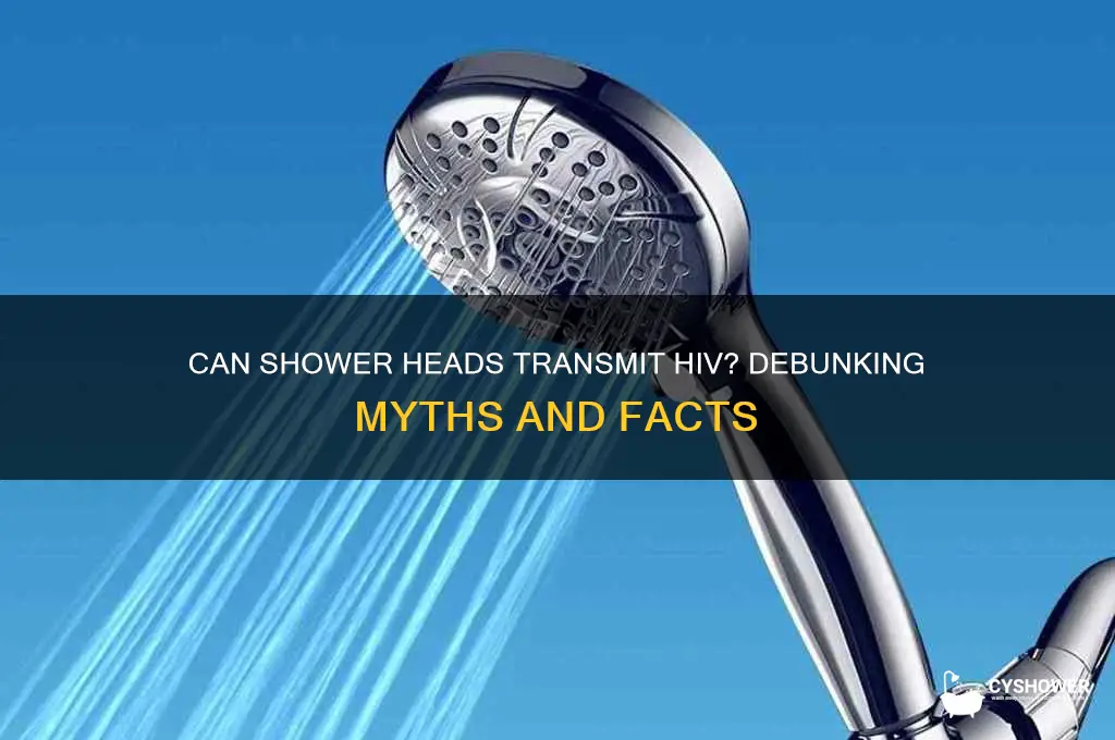 can you get hiv from shower head