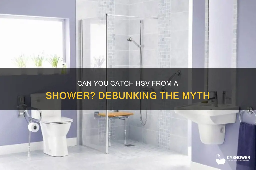can you get hsv from a shower