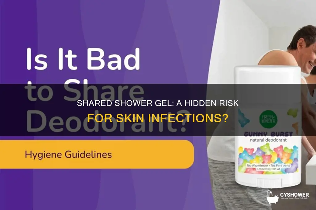 can you get infection from shared shower gel
