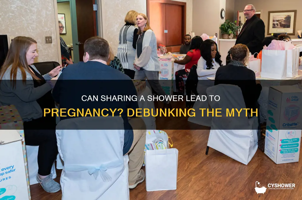 can you get pregnant from sharing shower
