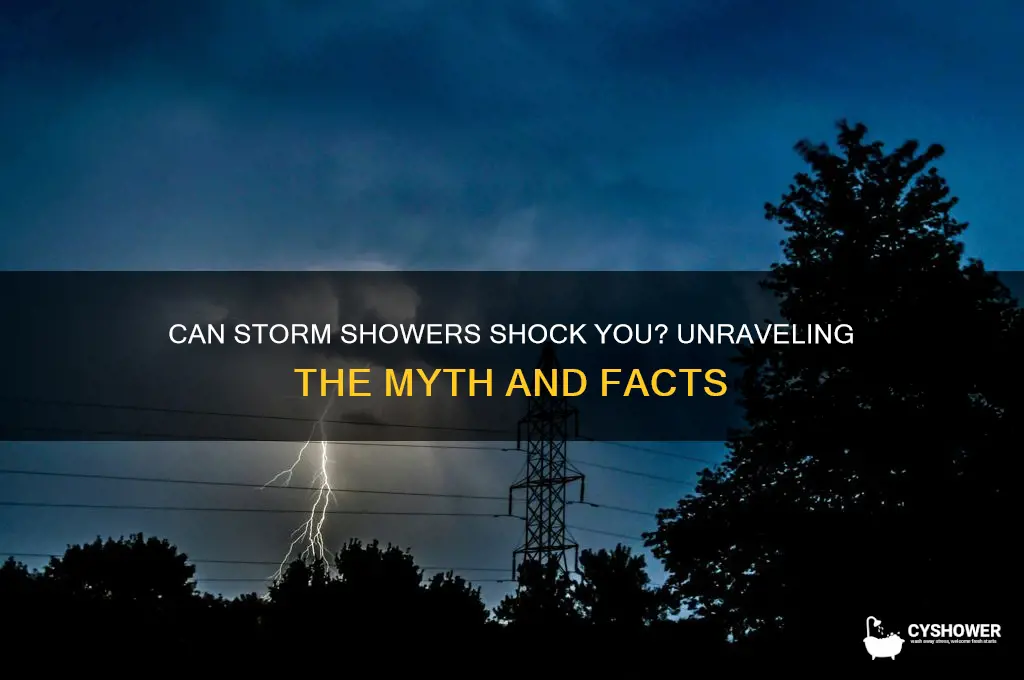 can you get shocked by storm ni shower